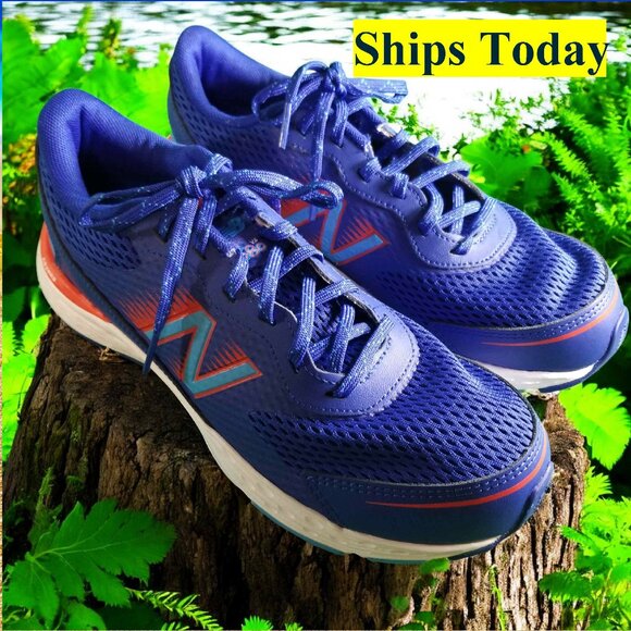 New Balance 680 V6 Men's Size 6.5 Blue Athletic Running Shoes 11704 - Picture 1 of 8